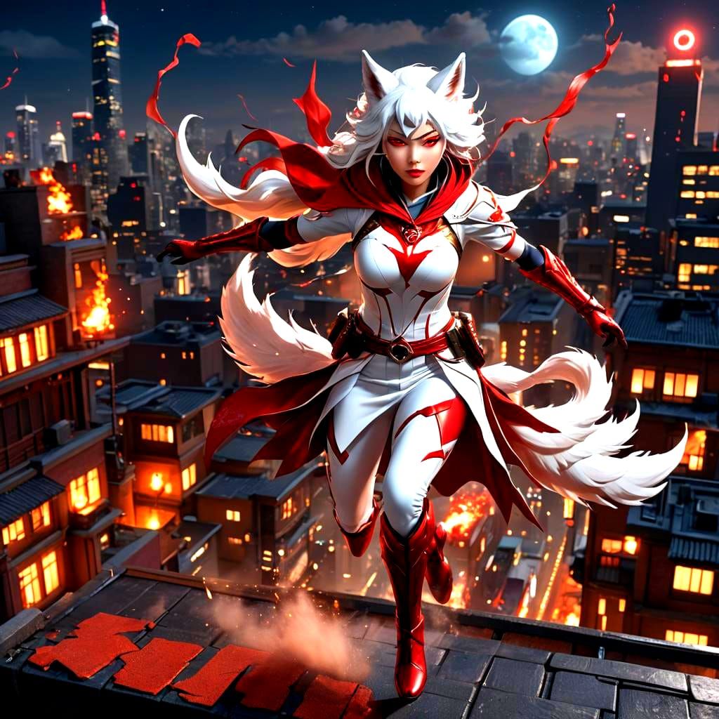 Kitsune Superheroine V1