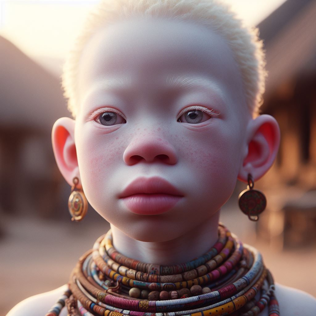 I'm different / An albino African child