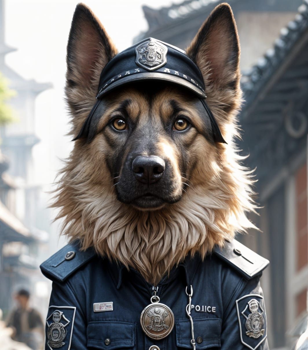 Epic Cyberpunk Canine Cops