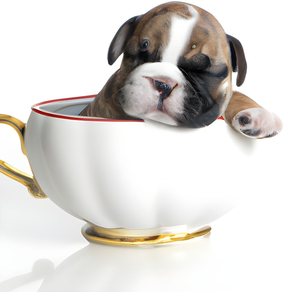 Bulldog Teacup Dreams AI Generated Artwork NightCafe Creator