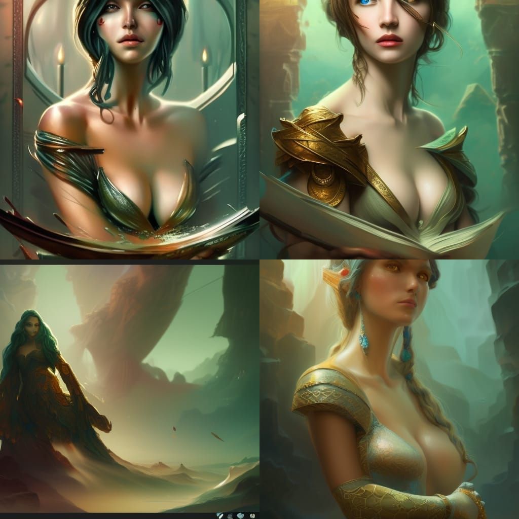 TIME GODDESS TRAPPED IN AN HOURGLASS FILLING WITH SAND