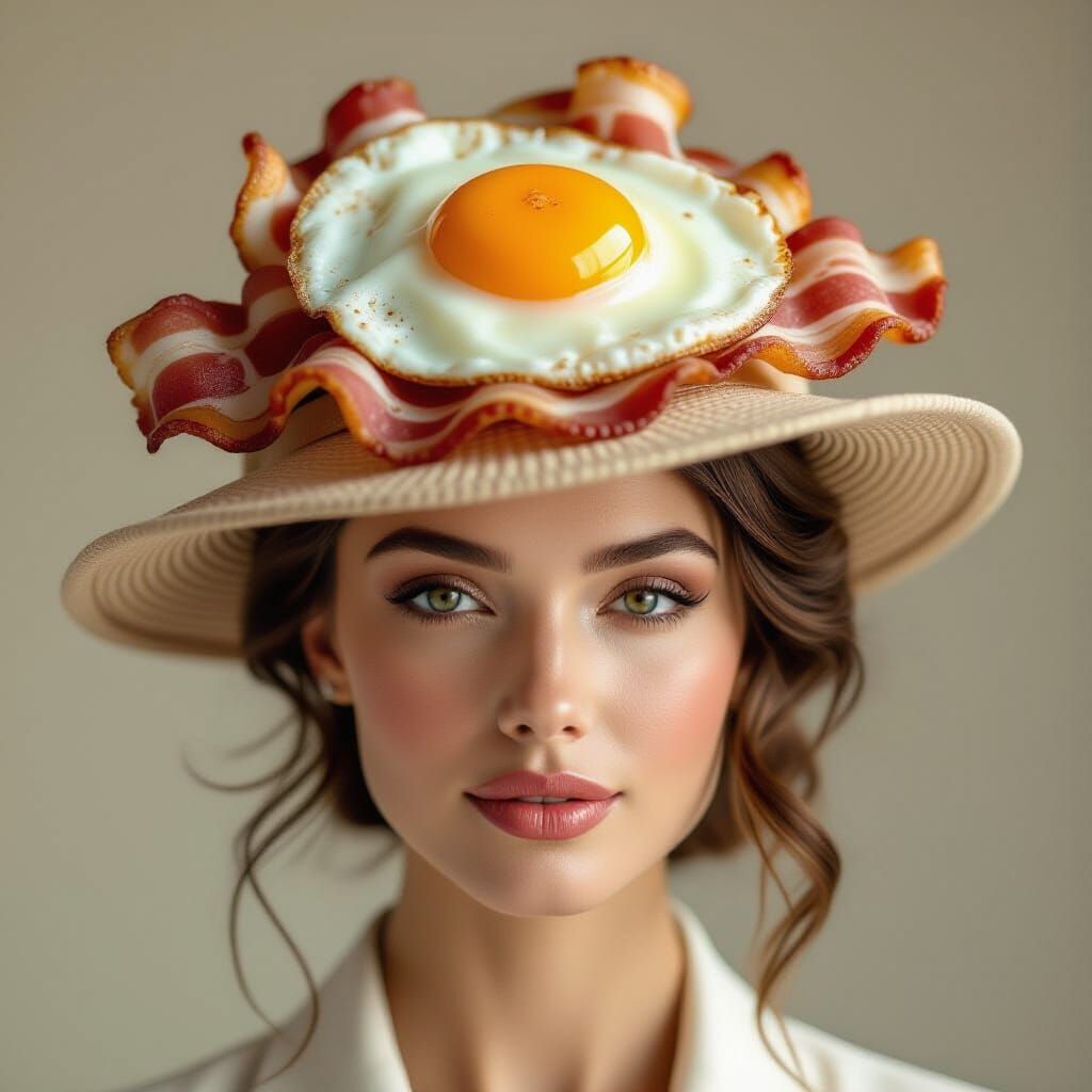 Egg and Bacon Hat  by @MrMachineElf