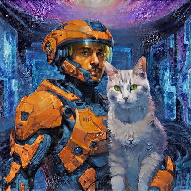 Master Chief and Cortana cat