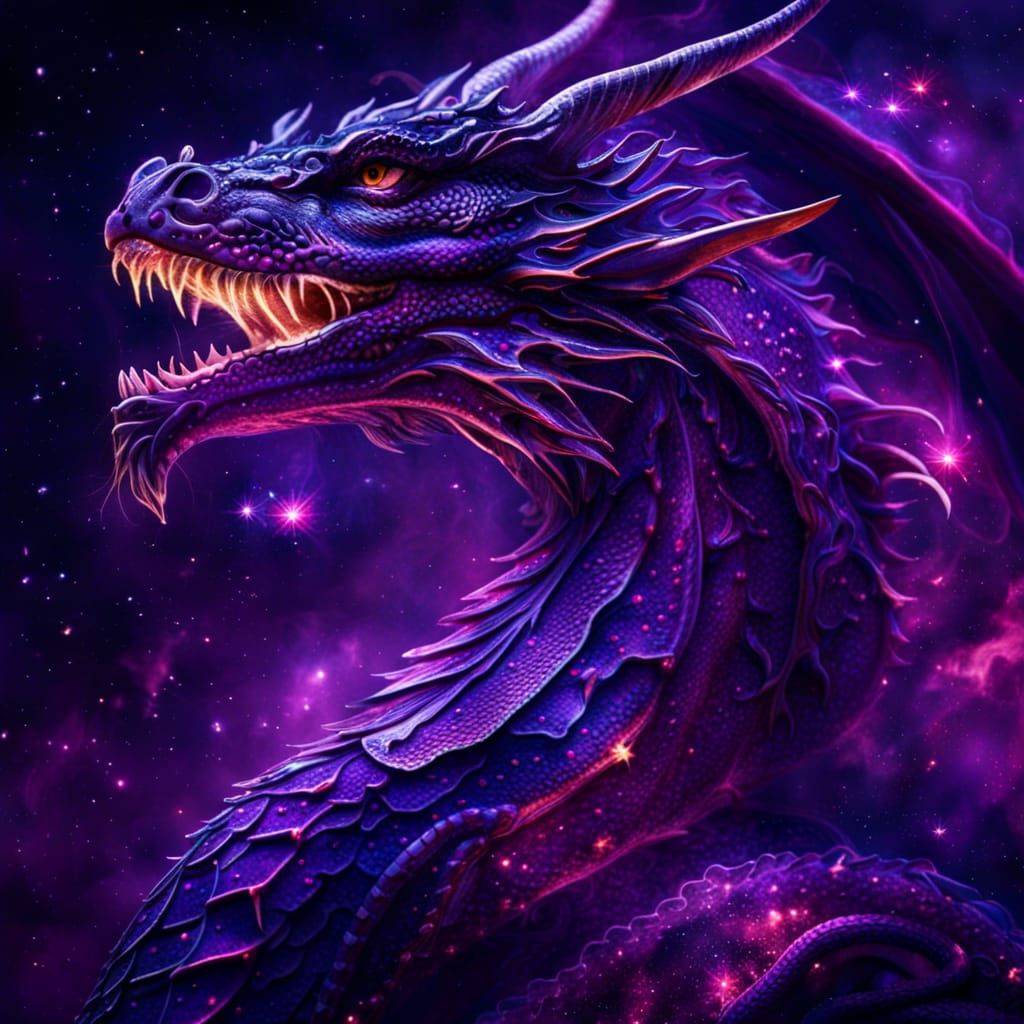 astral cosmic nebula dragon - AI Generated Artwork - NightCafe Creator