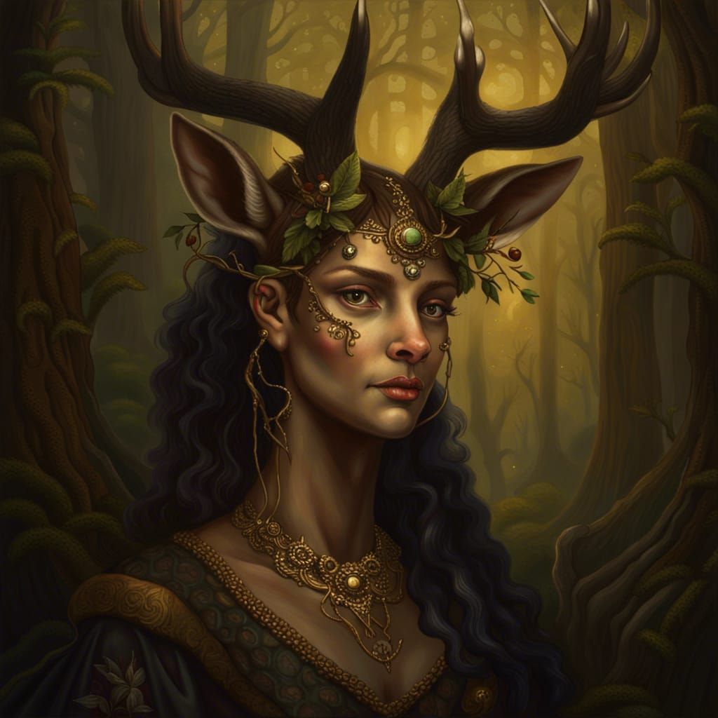 Lady of the Forest - AI Generated Artwork - NightCafe Creator