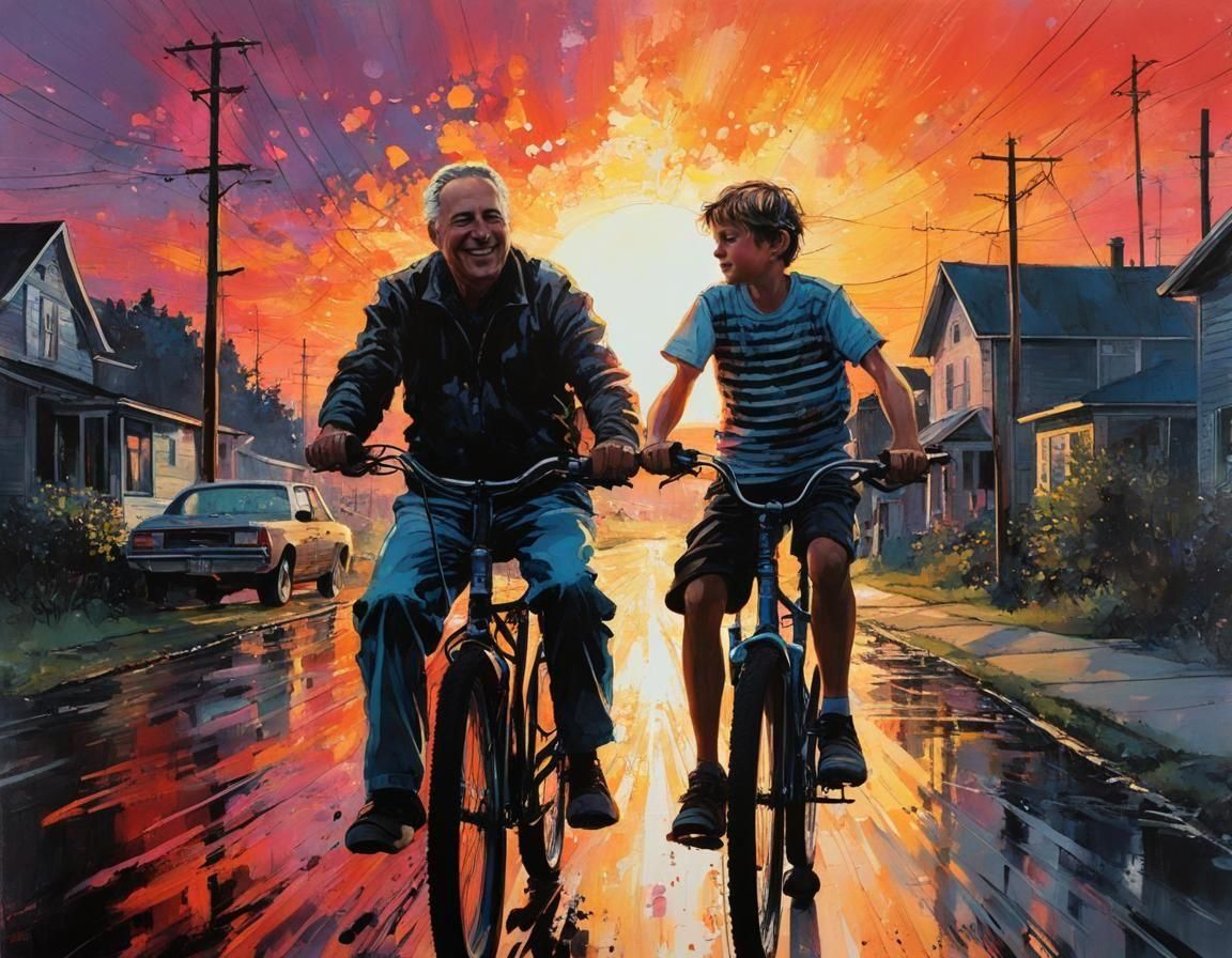 Father and son taking a ride  by @That cinema teacher