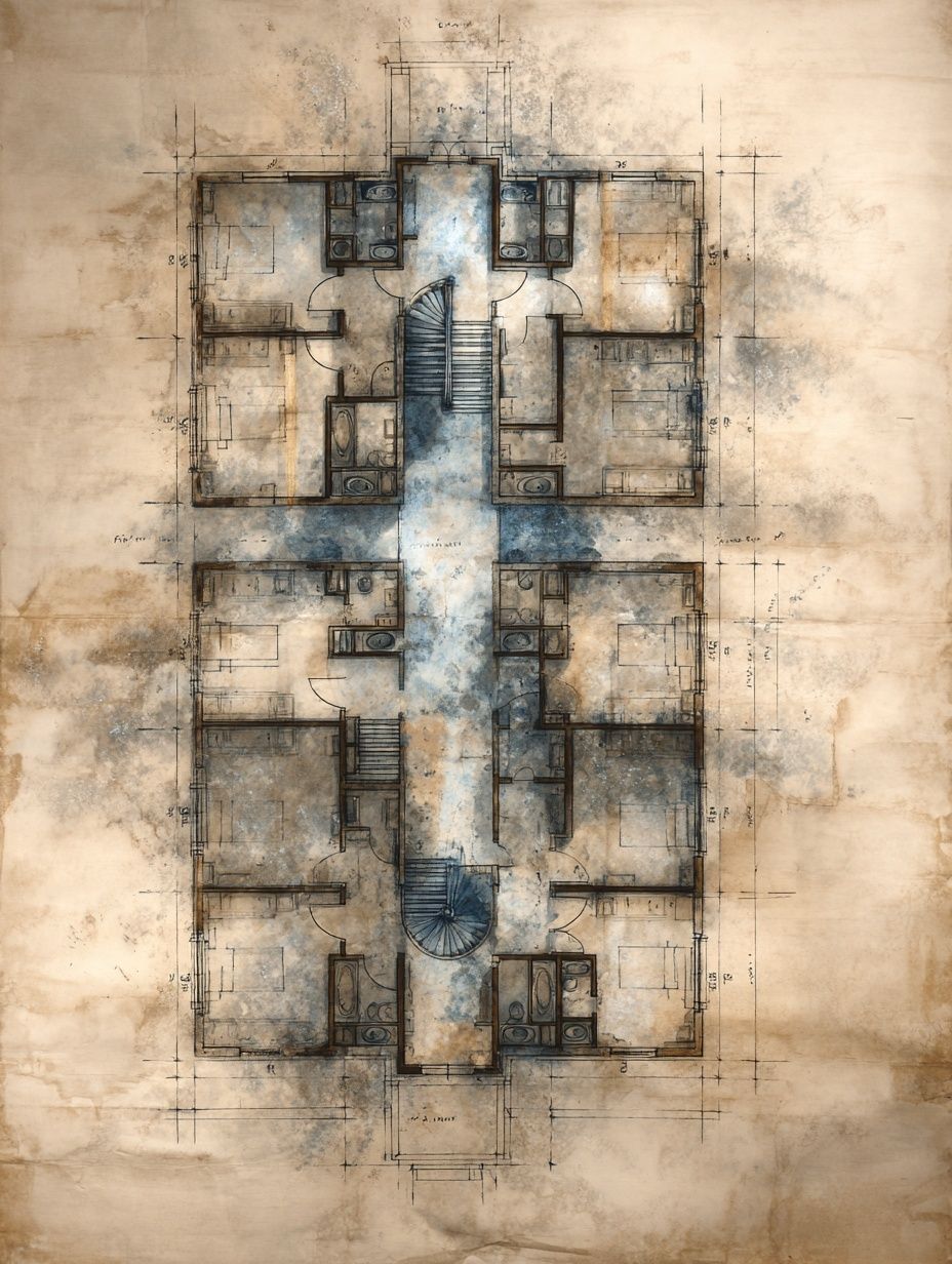 Asylum blue prints  floor 2