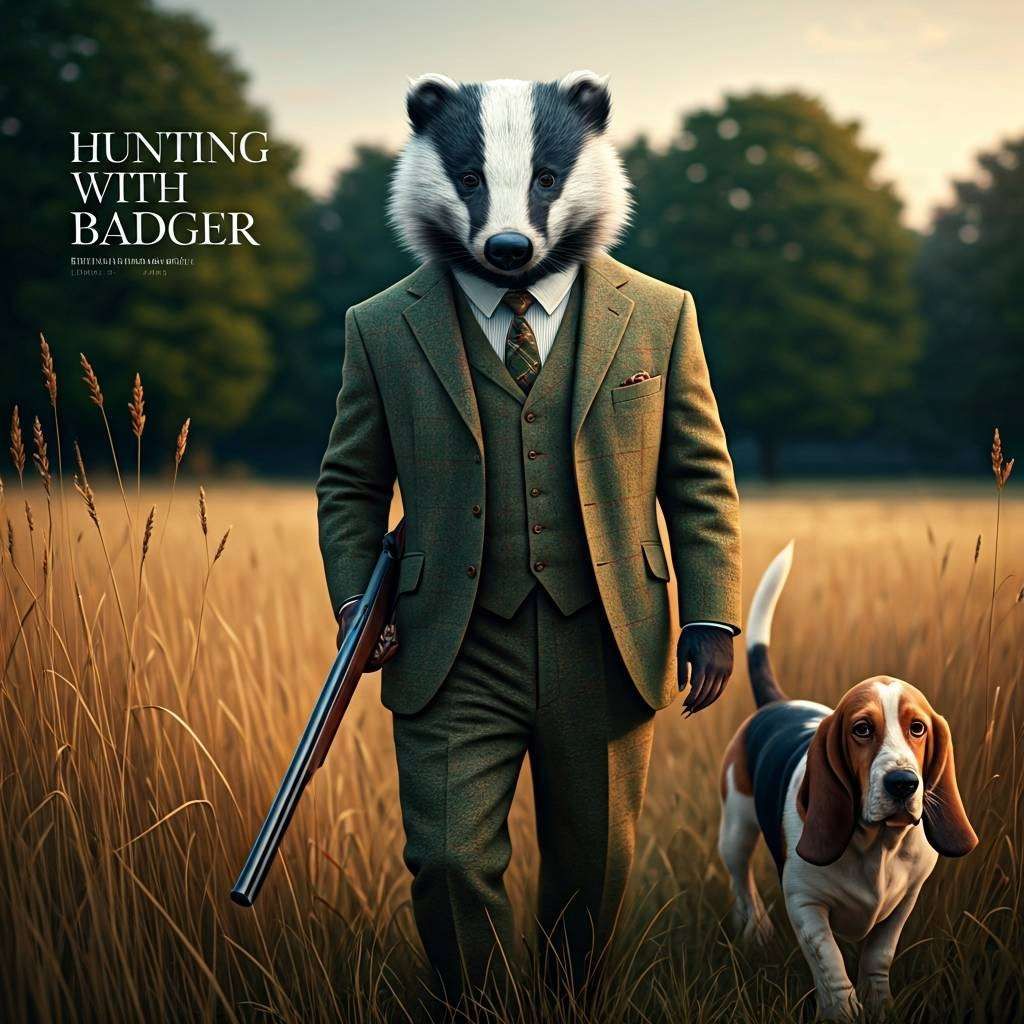 Hunting with Badger