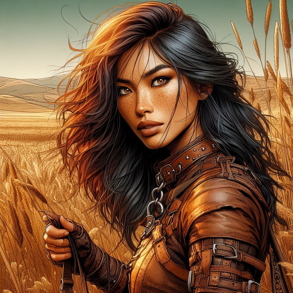 Steppes Warrior in Brown Leather