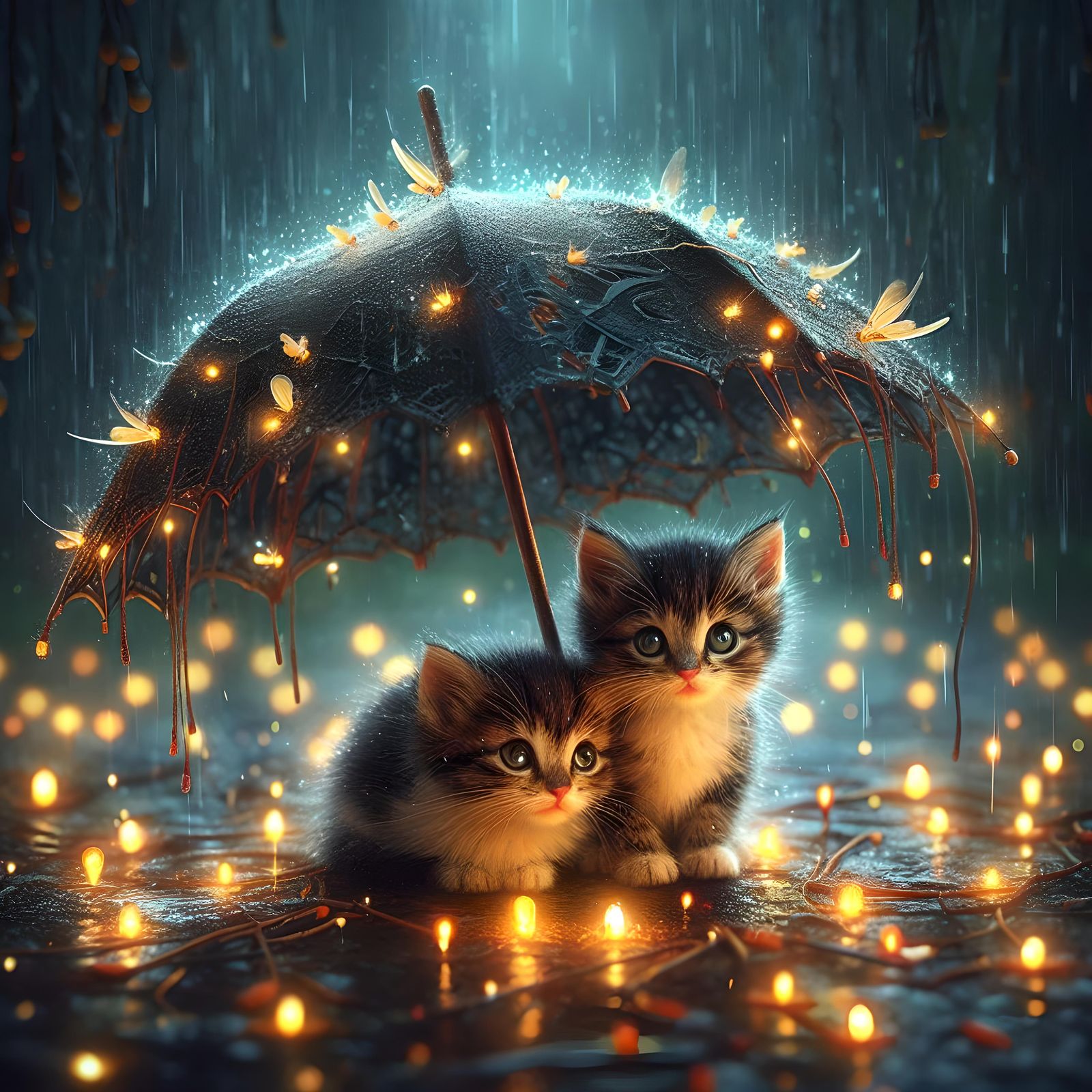 Par un temp's triste de pluie on a toujours de bonne amie qu...