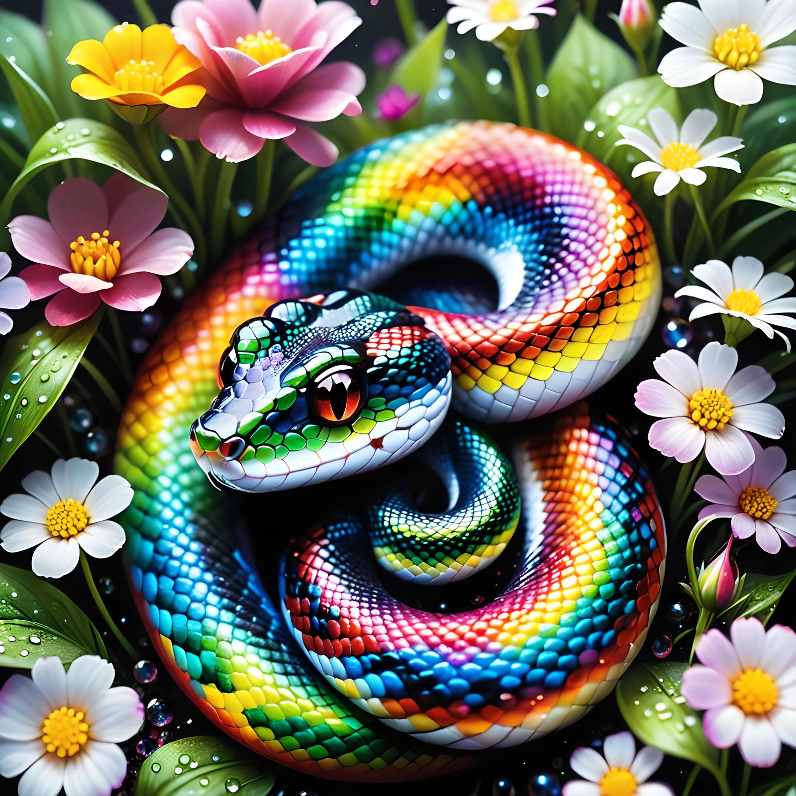 A splash of color in every coil  by @Artificial Artistry