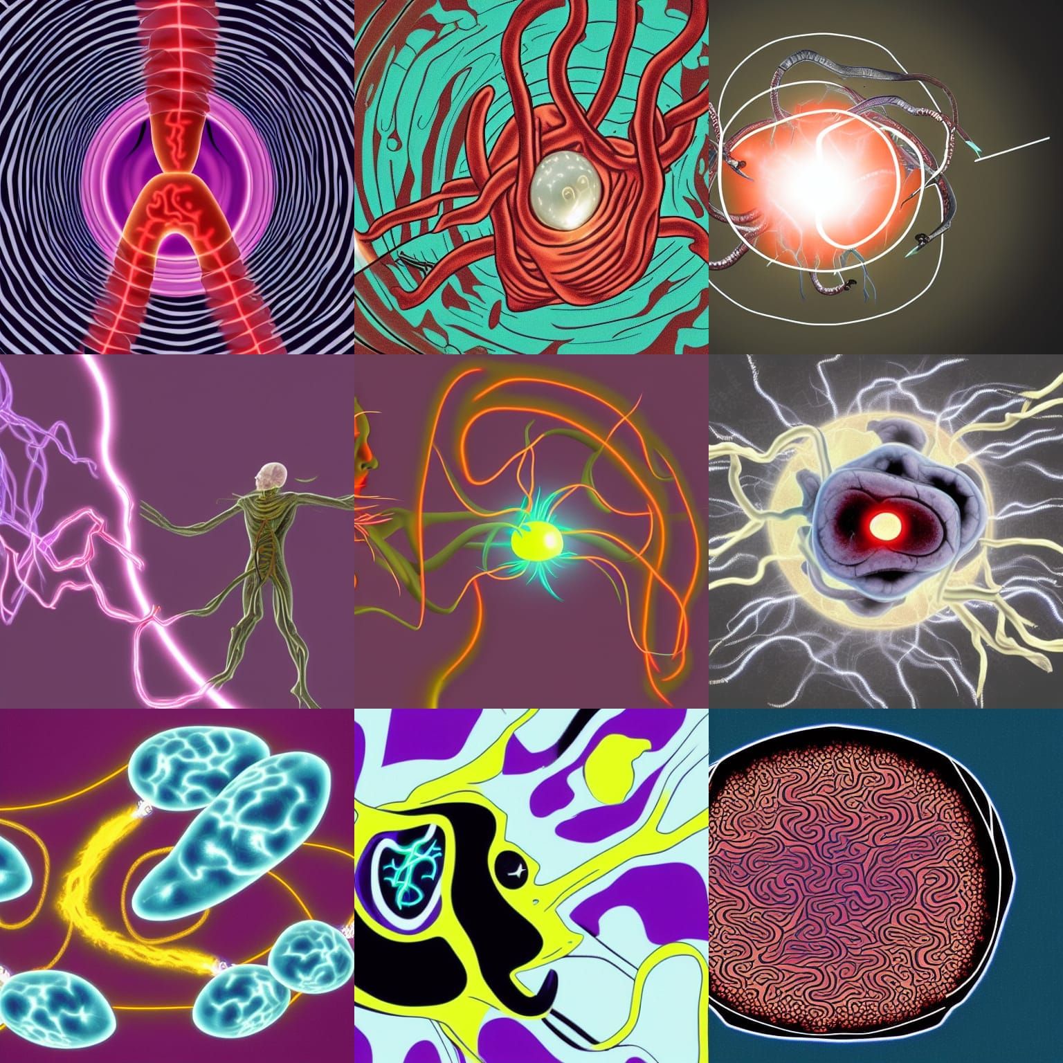 A psychic Parasite feeding on energy