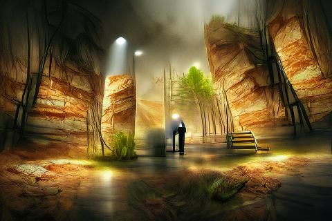 Are you lost ? - scenery - concept art digital illustration ...