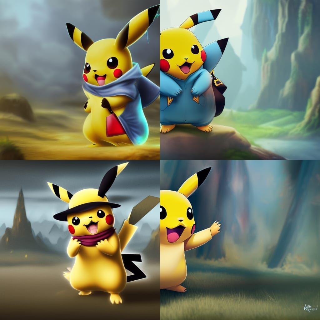 Pikachu with clothes