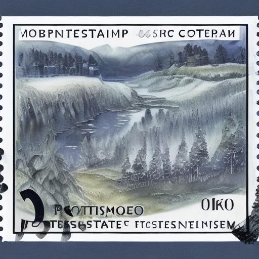 Postage stamp - Landscape
