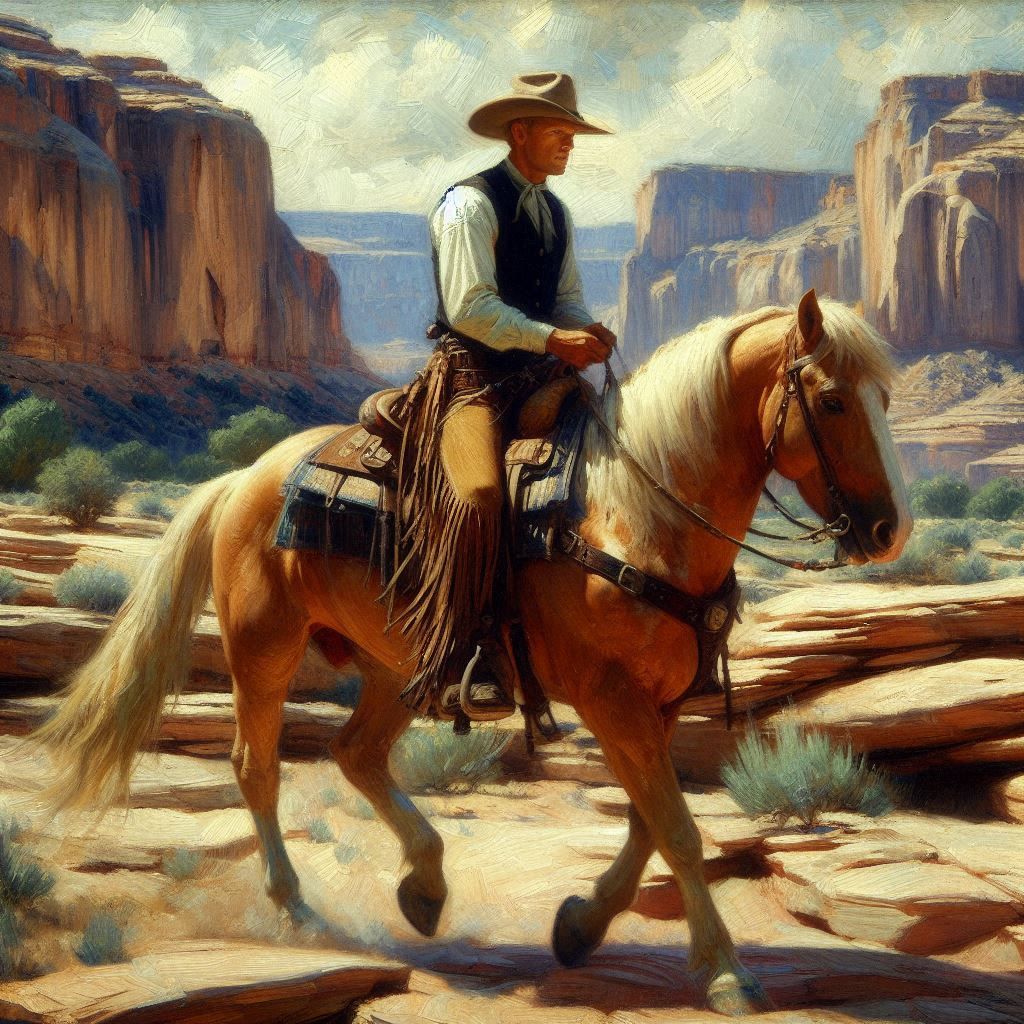 On a Palomino in the Palo Duro
