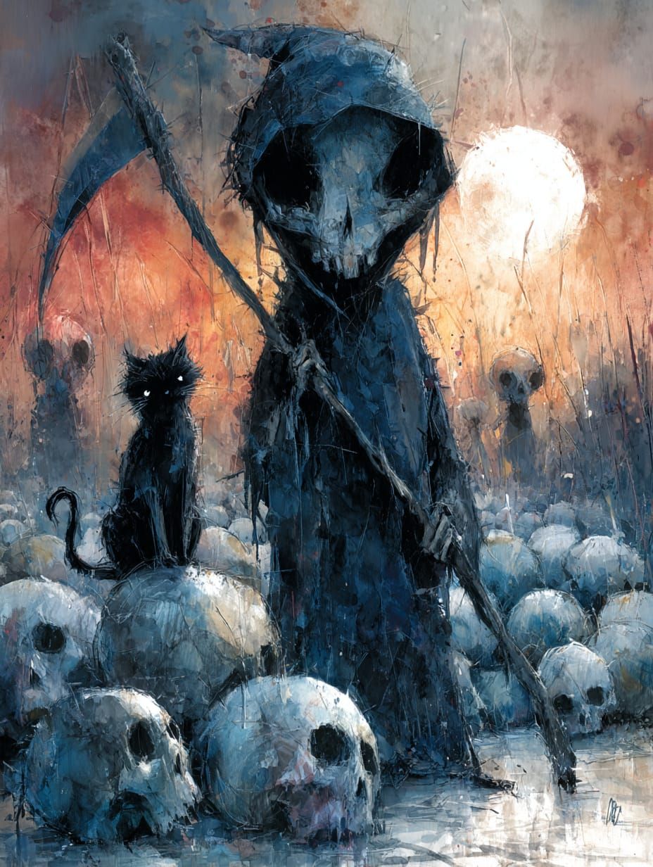 Grim Reaper from the shadows