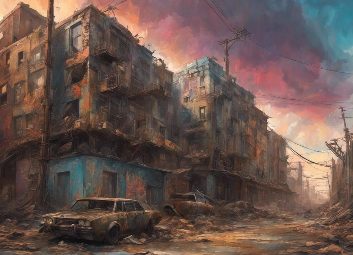 Post-Apocalyptic Landmark - AI Generated Artwork - NightCafe Creator