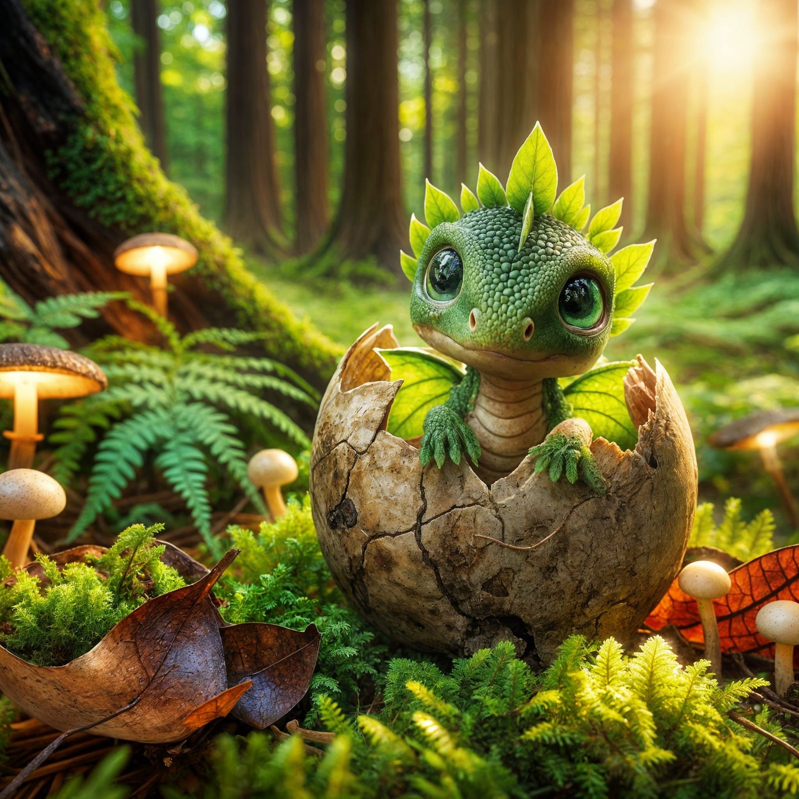 Baby leaf dragon   by @Klo