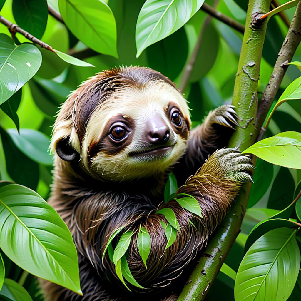 Baby sloth