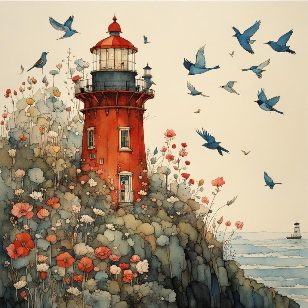 View of a lighthouse   by @Vonne