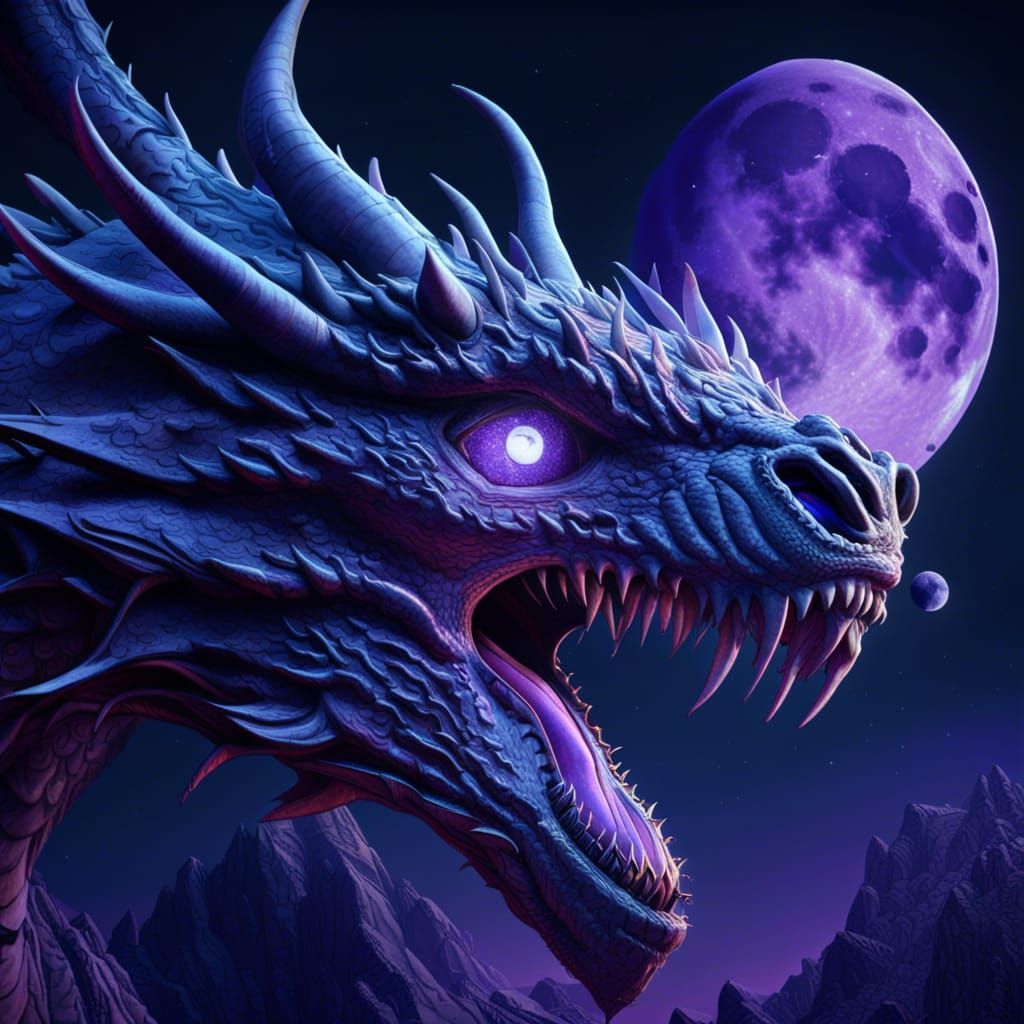 Moonlight Dragon’s Eye - AI Generated Artwork - NightCafe Creator