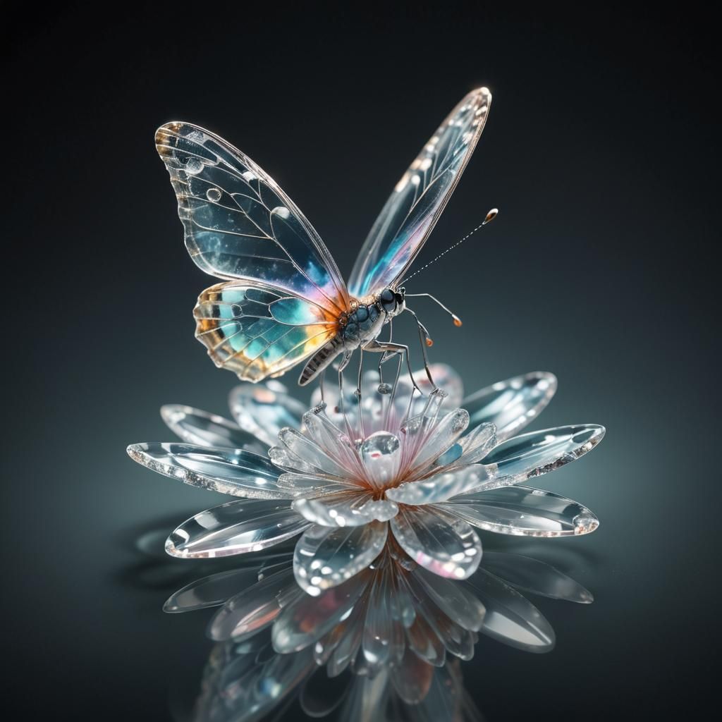 Crystal Butterfly II  by @Rayne Jropz