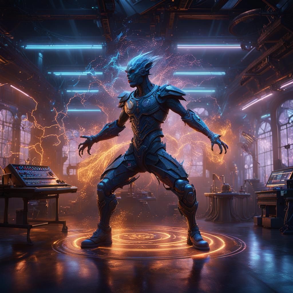 electric being dance in the lab