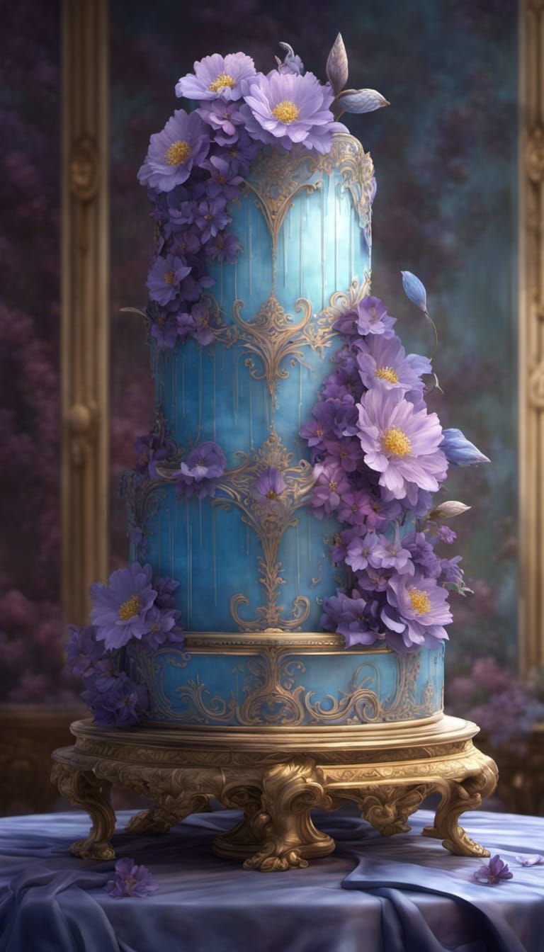 Blue and Purple Butter Cream