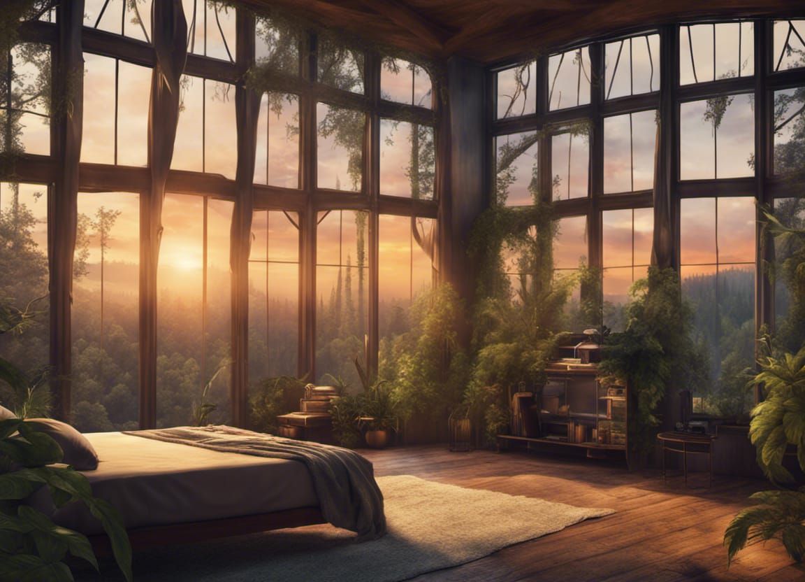 Forest Bedroom  by @Balade Imaginaire