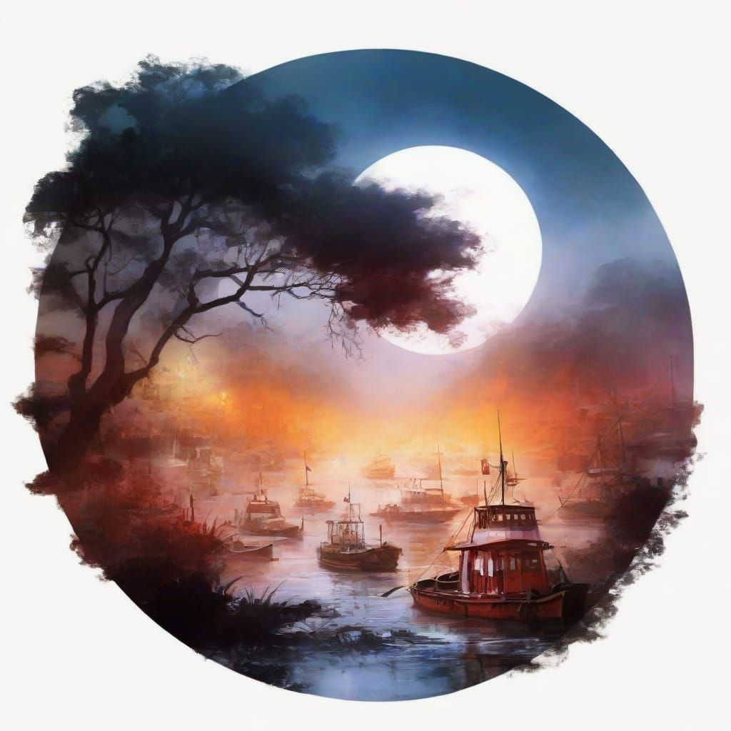 Japanese fleet of fishing boats #2