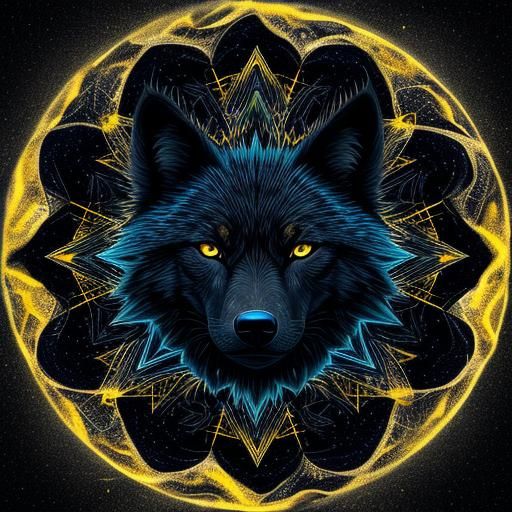 abstraction... black wolf