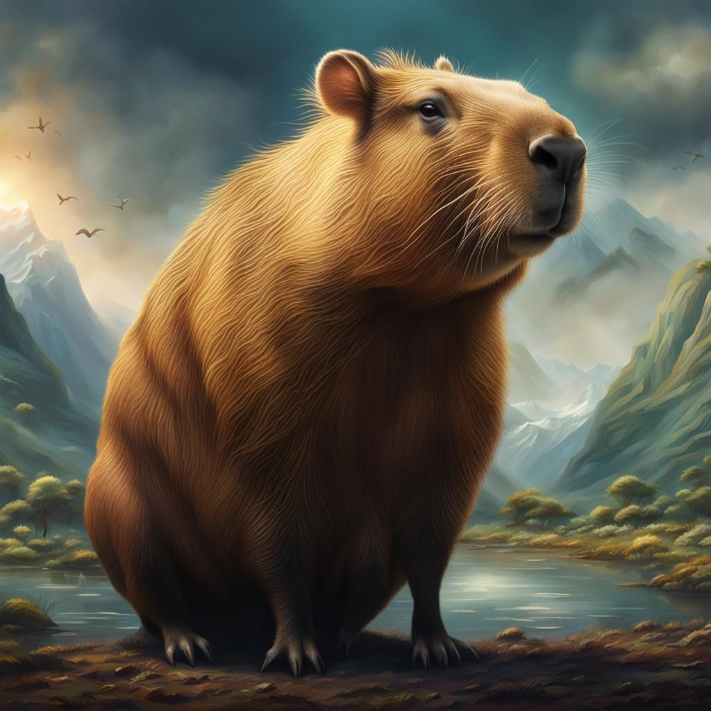 A pretty capybara
