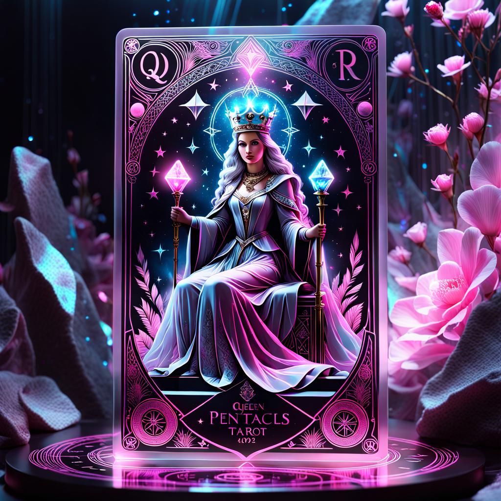 Queen of Pentacles Tarot Card  by @Vixsin
