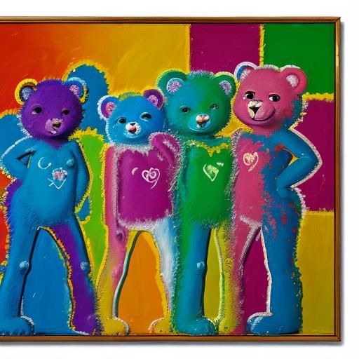 Care Bears  by Jean-Michel Basquiat