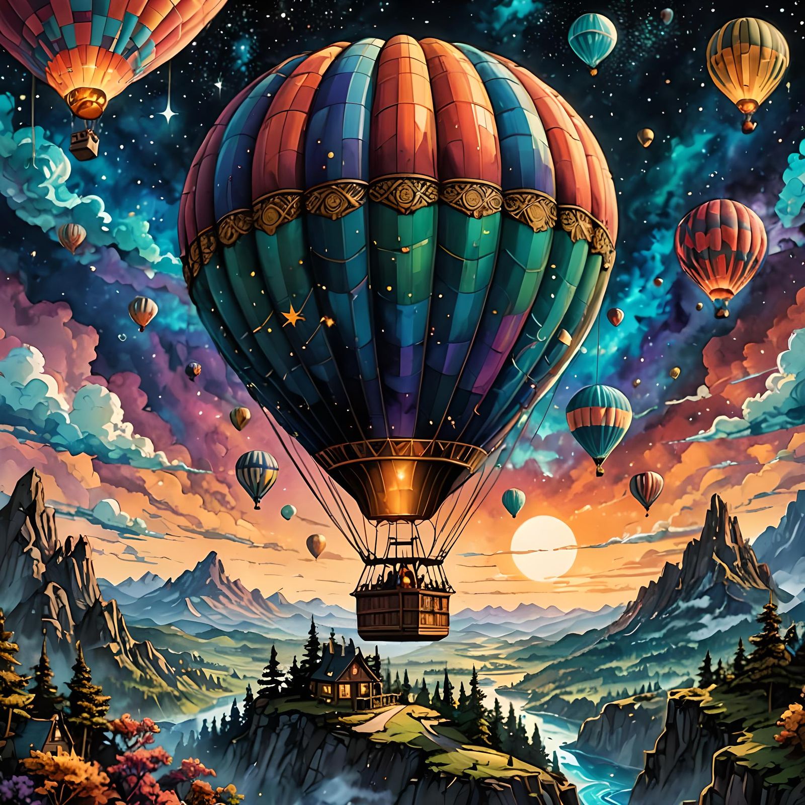Hot Air Balloon  by @ashley f