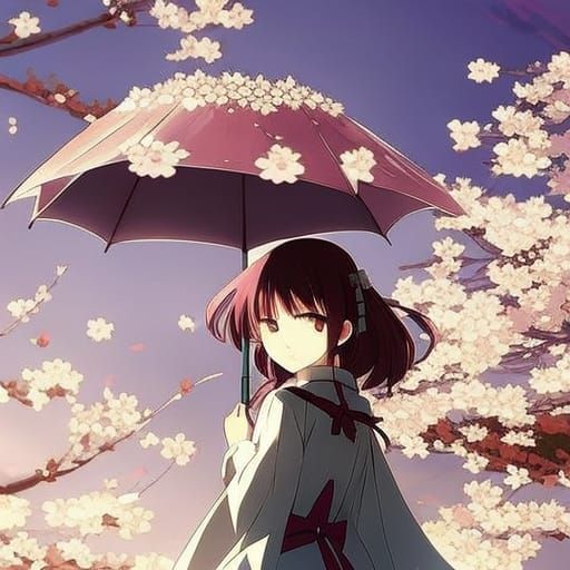 Cherry Blossom Umbrella