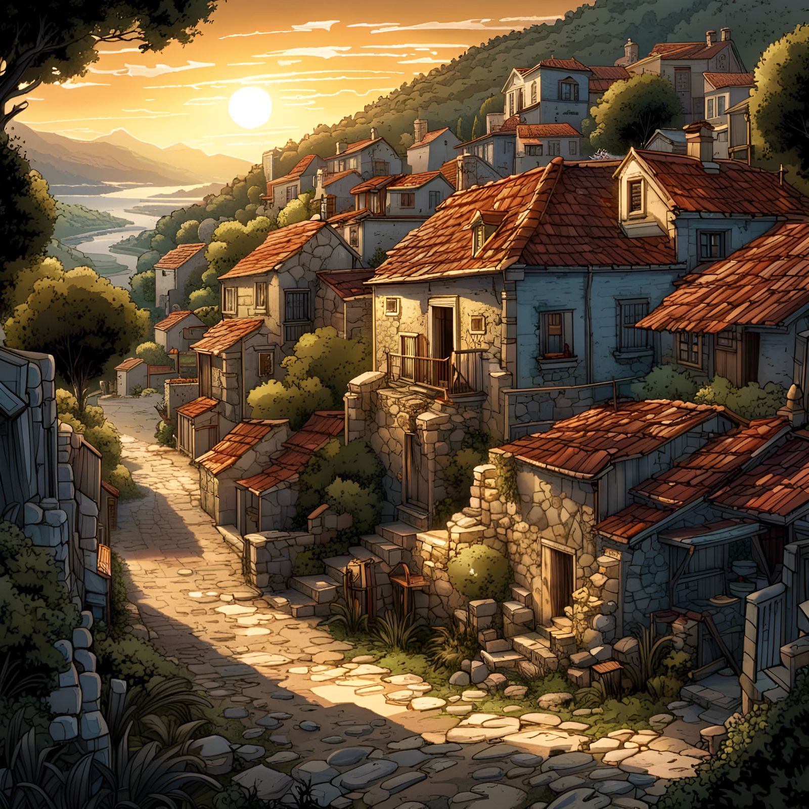 Greek countryside village   by @Tommy Koufaliotis 