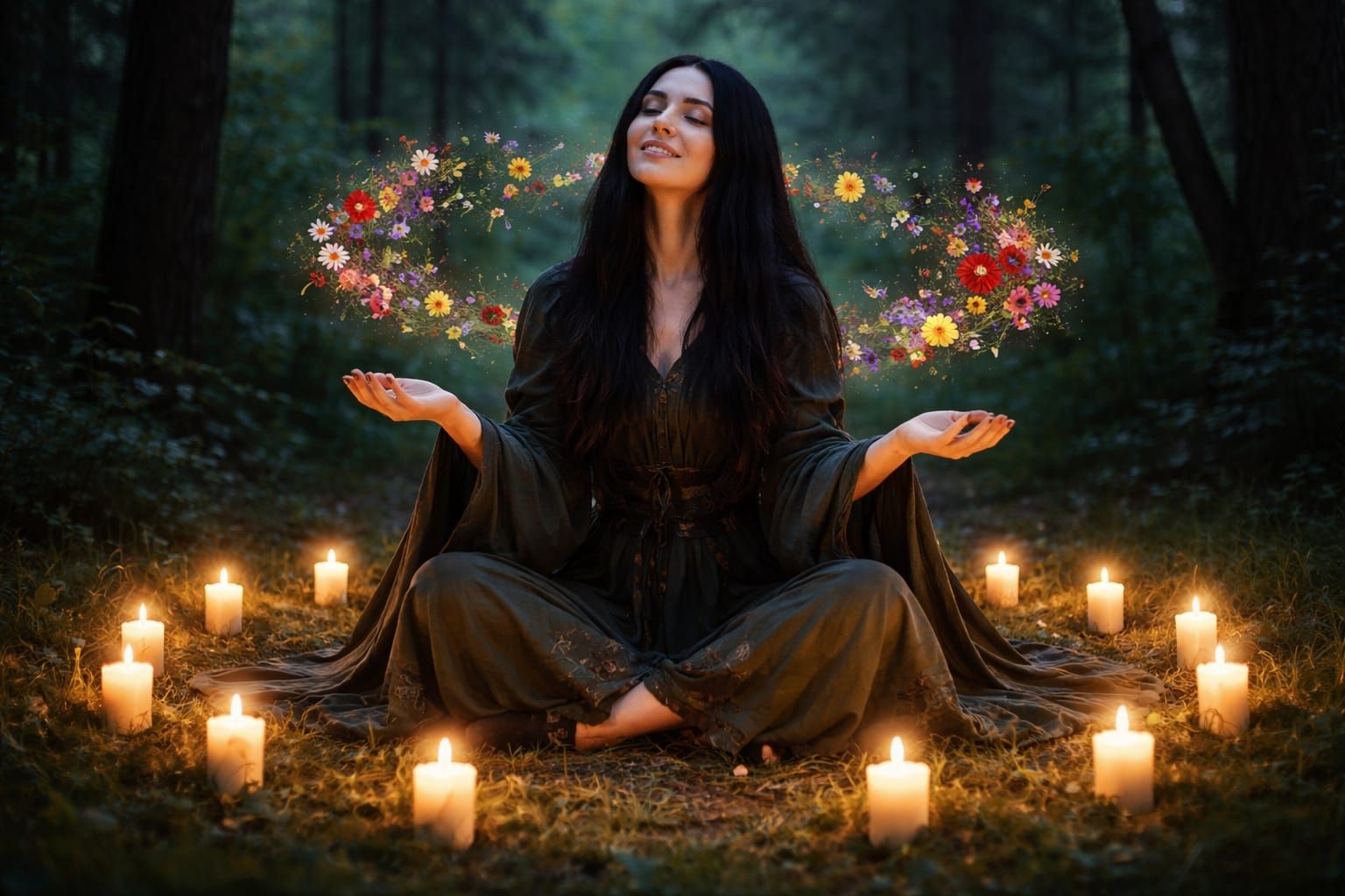 And then she is to darkness