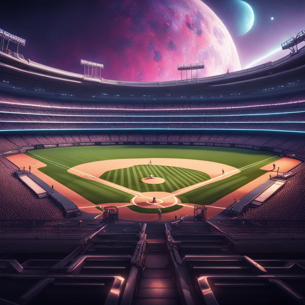 Insanely beautiful Intergalactic baseball game