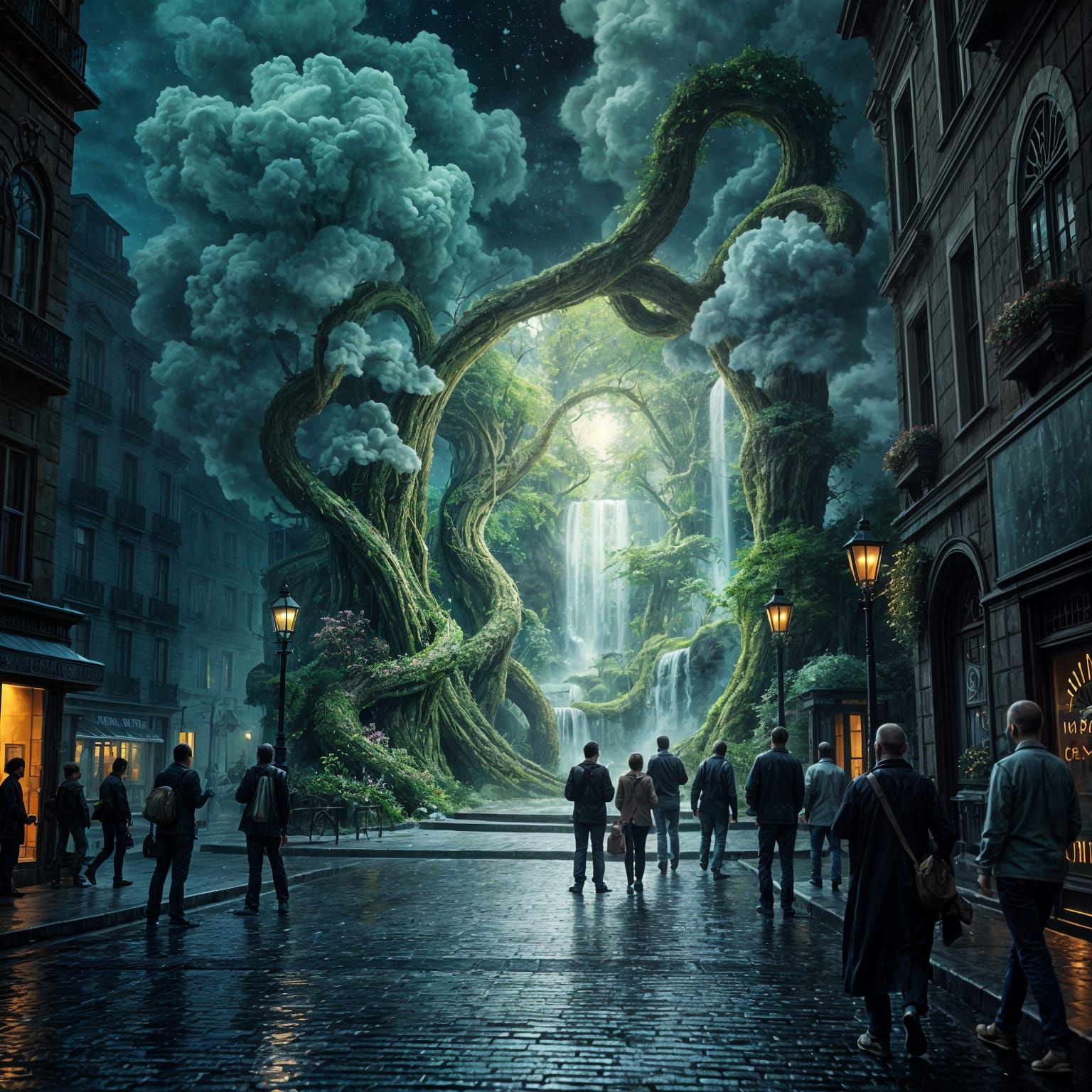 Portal in the City  by @Shayera1001