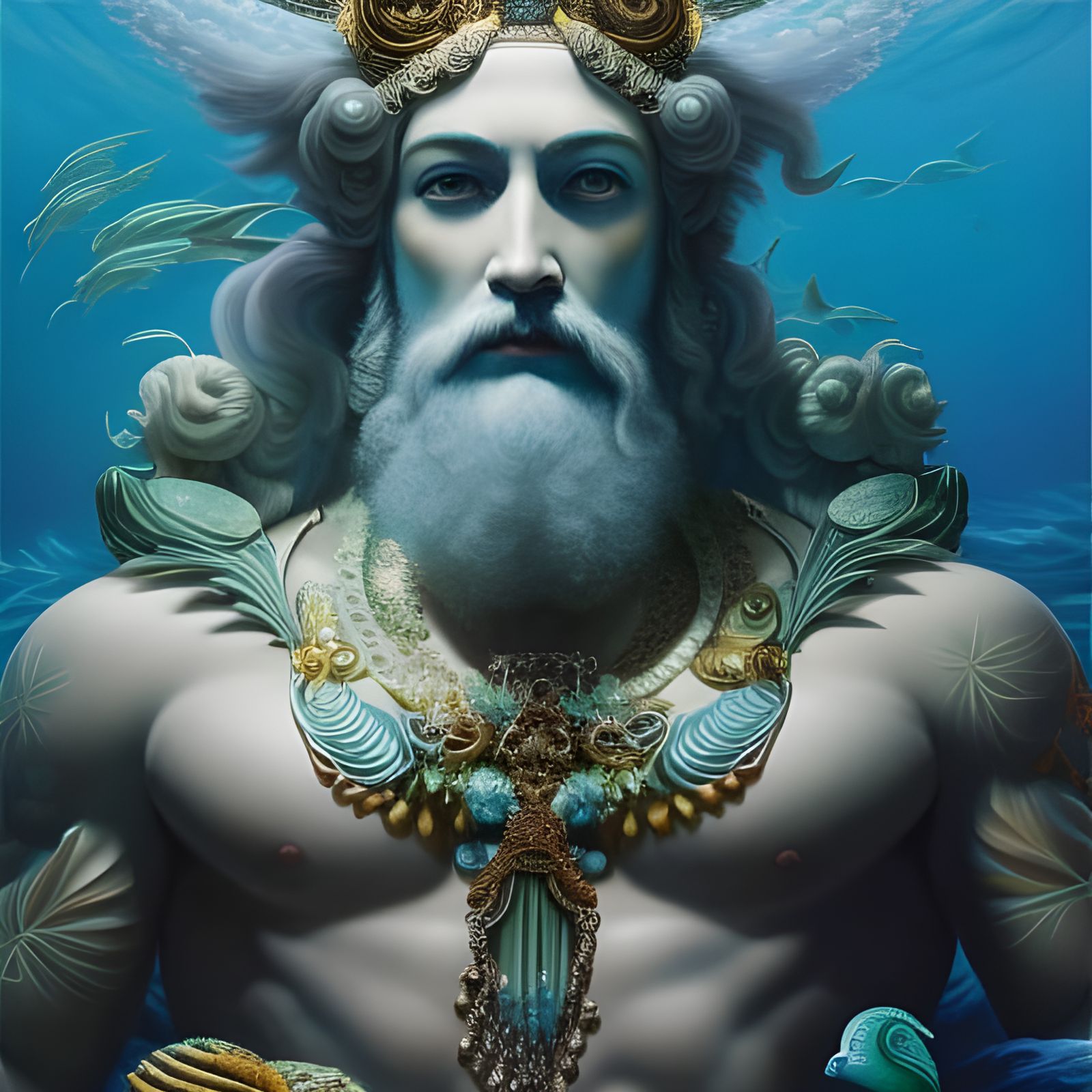 King Poseidon - AI Generated Artwork - NightCafe Creator