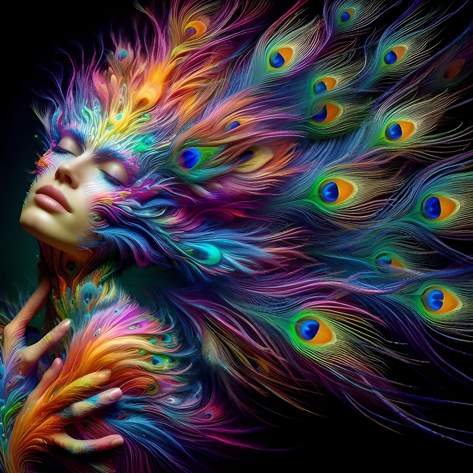 She dreams of the beauty and freedom of birds