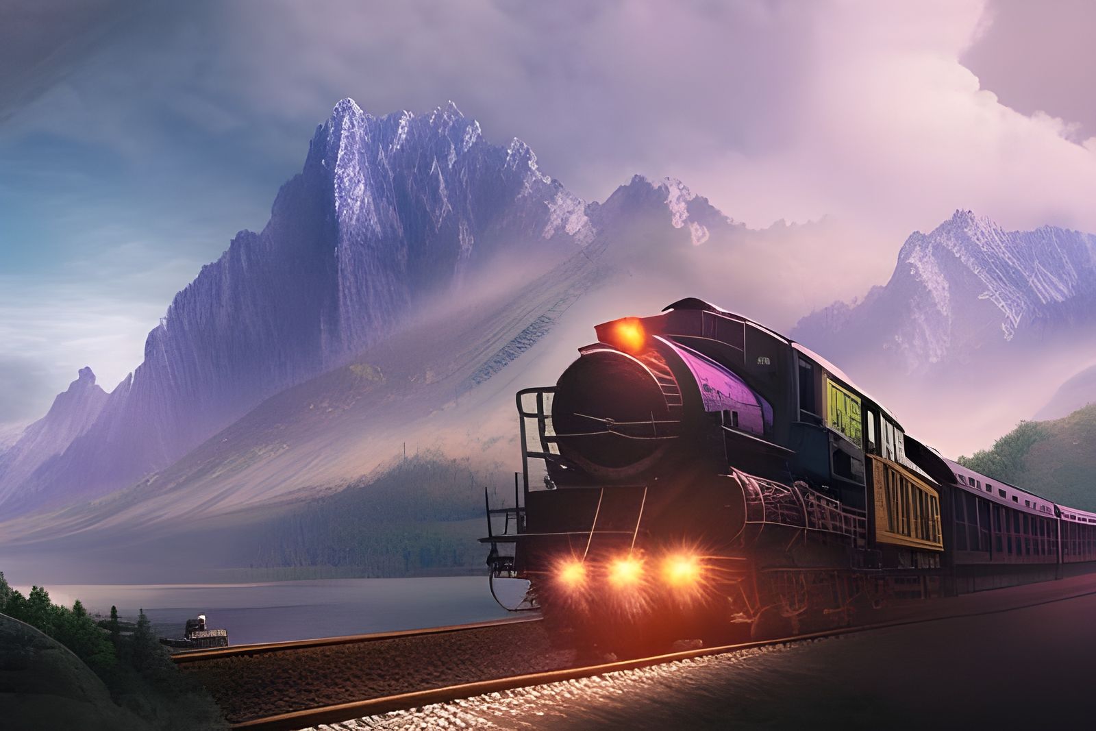 Mountain Train 🏔️  by @Sunshine