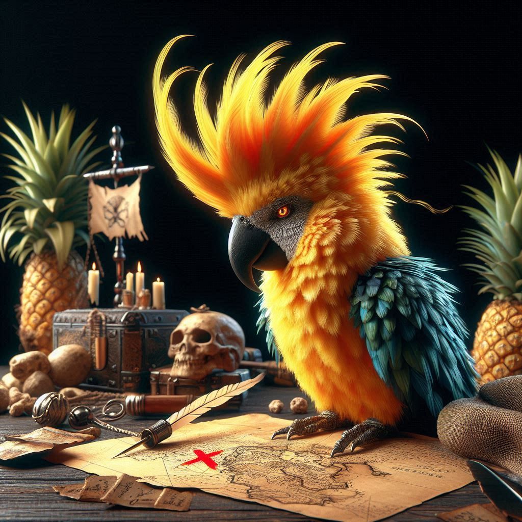 Pineapple Pirates Parrots