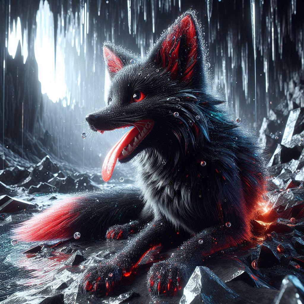 Black and red fox (There are hybrids that sort of look like this)