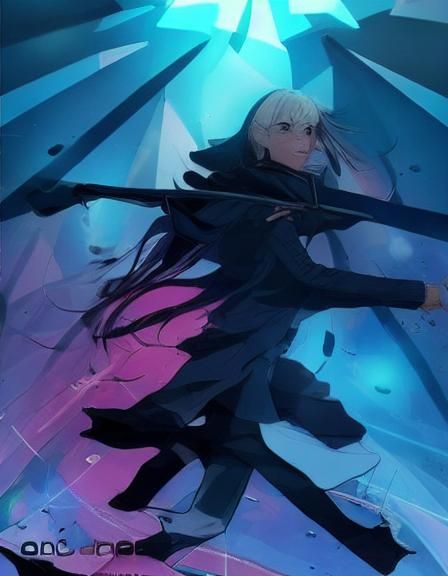 Abstract Futuristic Monochromatic Geometric Design