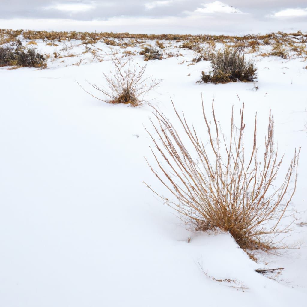 snow in the desert