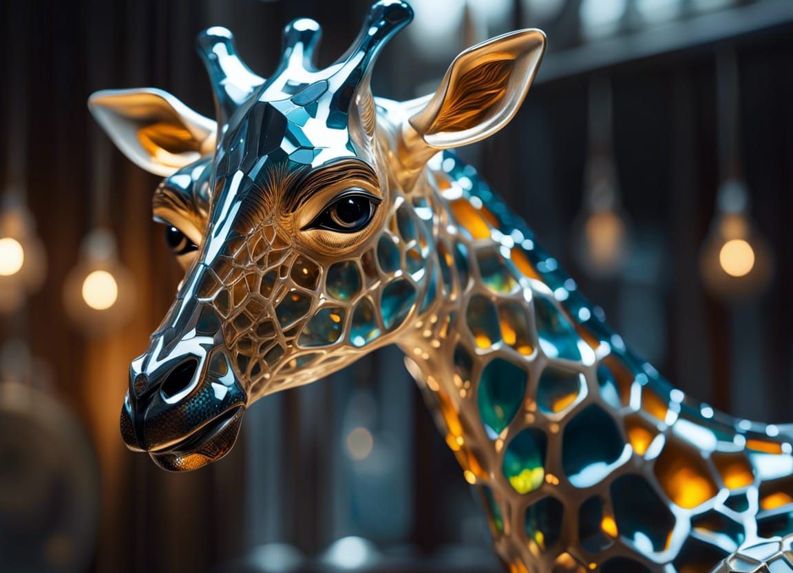 Glass Blow Giraffe