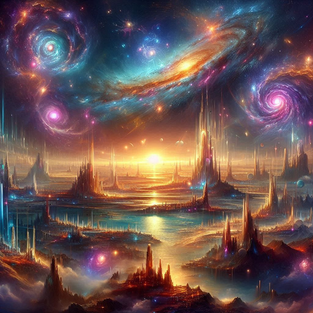 Fantasy Galaxy Landscape